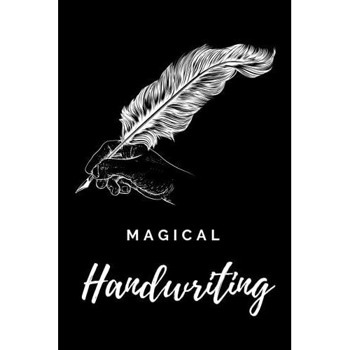 Magical Handwriting: Black Paper Notebook, 120 Sheets Lined Notebook, Black Paper, A5 6 X 9 Inch