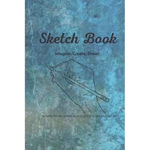 Blue Cloudy Sketch Book - Minimalistic Cover, Perfect For Artists Of All Ages; Children, Adults, Friends, Relatives, Co-Workers, Anyone Who Loves To ... - 120 Pages, 6" X 9" Blank White Paper