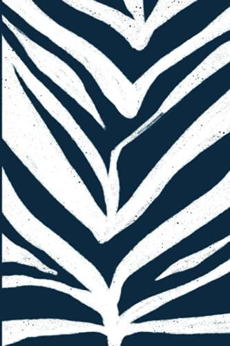 Journal Notebook: Indigo Abstract Art Cover Vol.1: Grid Line 120 Pages 6x9