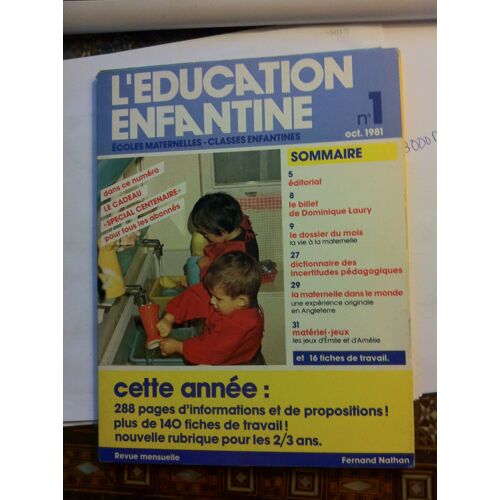 Revue L'éducation Enfantine N°1 - Octobre 1981