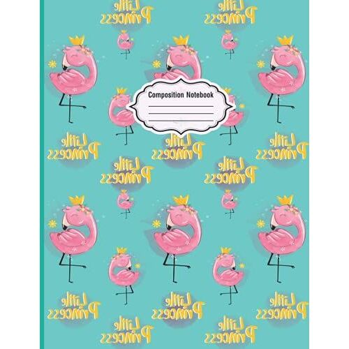 Composition Notebook: Lovely Flamingo Composition Notebook Wide Ruled Paper For Students