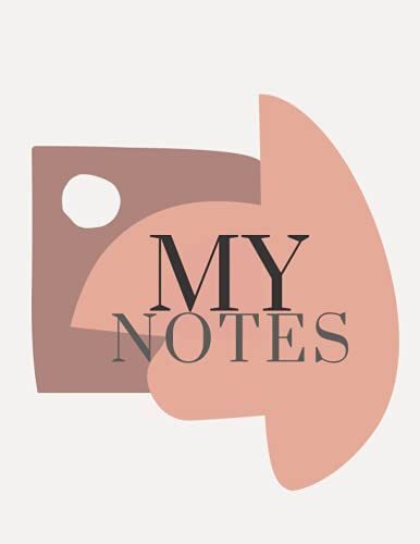 My Notes: Modern And Unique Notebook With Organic Forms (White & Pink)