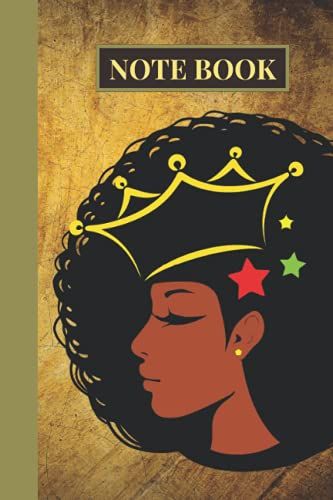 Notebook: Black African Queen Woman, Girl Notebook - Beautiful African American Queen | Blank Lined Journal