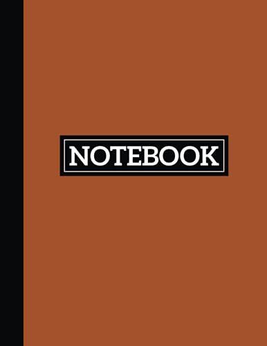 Notebook: Simple Blank Lined Composition Notebook , Brown Chocolate Classic Notebook Style, Size (8.5 X 11 Inches) , 120 Pages, White Papers.