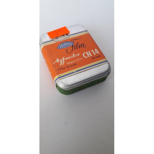 MINOX FILM CN 14 agfacolor 36 exp. boite alu 1968/1969