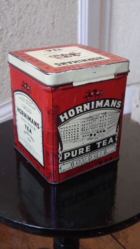 Ancienne Boite Metal Tole Lithographiée The Hornimans,Ca 1940/Antique Hornimans Tea Tin