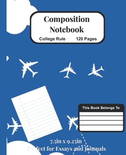 Composition Notebook: Composition Notebook With 120 Wide Ruled Sheets For Kids Grades K-2
