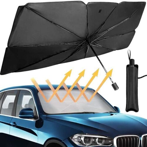 Gogou® Pare-Brise De Voiture Pliable Pare-Soleil Parapluie Pare-Brise Protection Solaire Avec Sac De Rangement