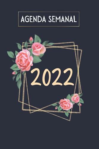 Agenda Semanal: 12 Meses Planificadora Semanal Diaria Y Mensual | 2 Páginas = 1 Semana | Para Una Perfecta Gestión Del Tiempo |Flor |Regalo Mujer , Familia Y Amigos