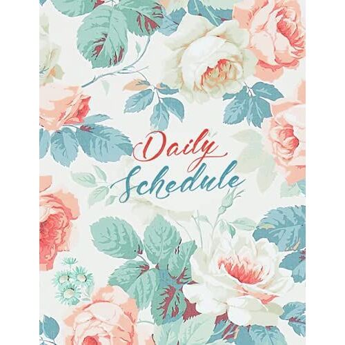 Daily Schedule Planner: Undated Day Planner, Goal Setting Planner With Monthly Review, Timed Schedule, Productivity Journal (8.5 X 11 In; 157 Pages)