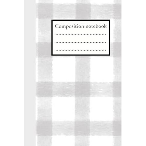 Composition Notebook : Gingham Green: A Simple And Cute Ginngham Design In Green A Classic Piece