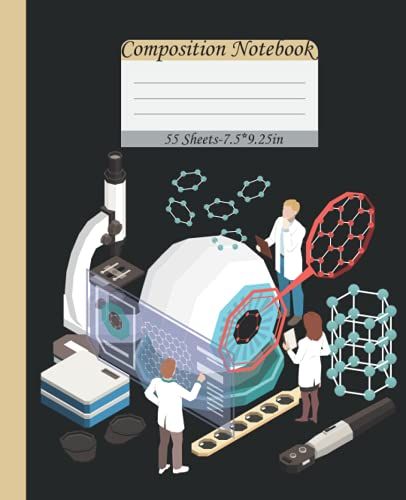 Composition Notebook: Nano Technology Cover Wide Ruled Paper 7.5 X 9.25, 110 Pages, For Kids, Girls, Boys, Teens, And Adults. School Or College For Writing Notes. Blank Wide Lined Workbook.