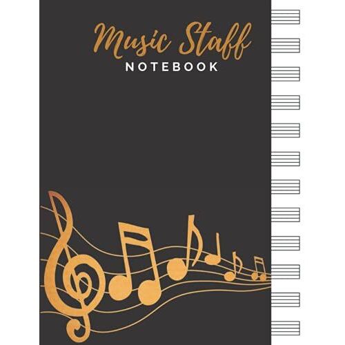 Music Staff Notebook: Blank Sheet Music Composition Manuscript / 12 Stave Music Notebook / Music Manuscript Paper / 100 Pages