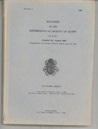Bulletin Of The Entomological Society Of Egypt (U.A.R)
