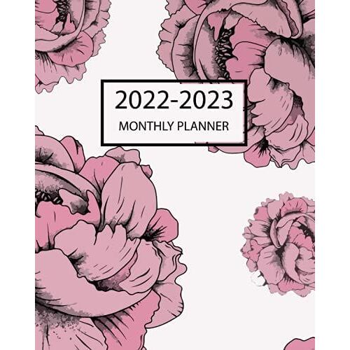 2022-2023 Monthly Planner: January 2022 To December 2023 -2 Year Monthly Organizer And Planner (Floral Design Cover)