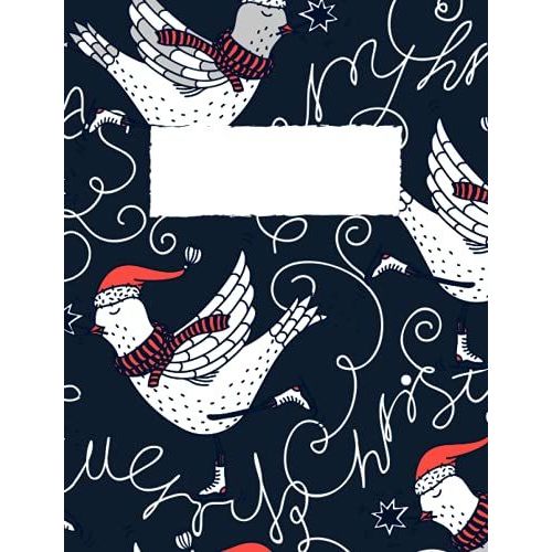 Merry Christmas Journal Notebook : 7.44" X 9.69" Journal With Softcover And 110 Lined Pages: Christmas Theme Perfect Back To School, Christmas Stocking Stuffer Gift Idea For Everyone