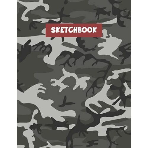 Sketchbook: Blank Drawing Book,8.5" X 11" Large Sketchbook Journal White Paper (Blank Drawing Books), Unique Cover For Men.