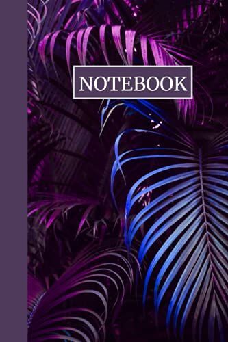Notebook: Cute Purple Fern Notebook Blank Lined Journal