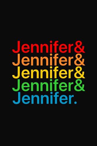 Custom Ampersand Jennifer List Notebook: Personalized Typography Notebook Gift For Jennifer