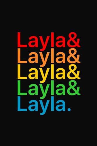 Custom Ampersand Layla List Notebook: Personalized Typography Notebook Gift For Layla