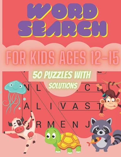 Word Search Books For Kids 12-15: Sight Words Word Search Book For Kids, Challenging Search For Kids, 50 Word Search