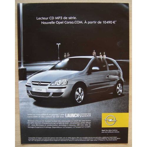 Publicité Papier - Voiture Opel Corsa De 2004