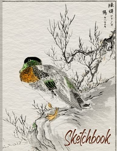 Sketchbook: Duck Asia Ink Drawing Style Cover Art For Bird And Nature Lovers For Writing, Taking Notes,Drawing, Sketching, School, College Or Work