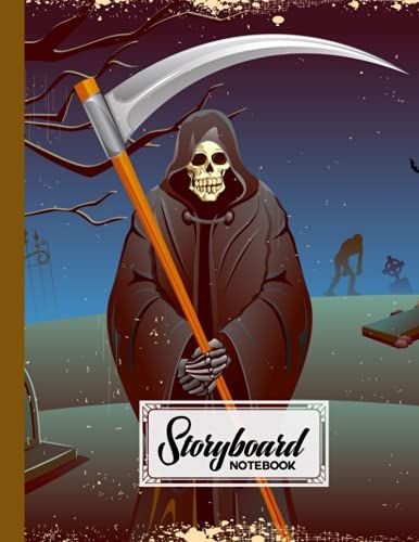 Storyboard Notebook: Cinema Notebooks For Cinema Artists / Notebook Sketchbook Template Panel Pages For Storytelling | Layouts: 120 Pages With Size 8.5" X 11" | Halloween Cover By Rose Wagner