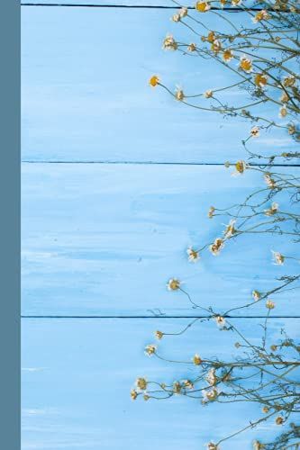 Summer Flower Sketchbook: Calming Blue Floral Sketch Book