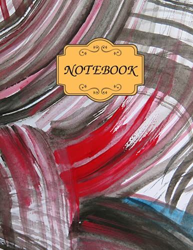 Notebook: A Collection Of Watercolor Paintings From The Tip Of A Brush. Beautiful In Art, Lined Notebook Journal, Size 8.5*11, Paperback