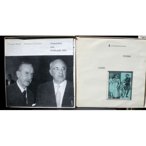 Thomas Mann & Johannes R.Becher Ansprachen Zum Schillerjahr 1955