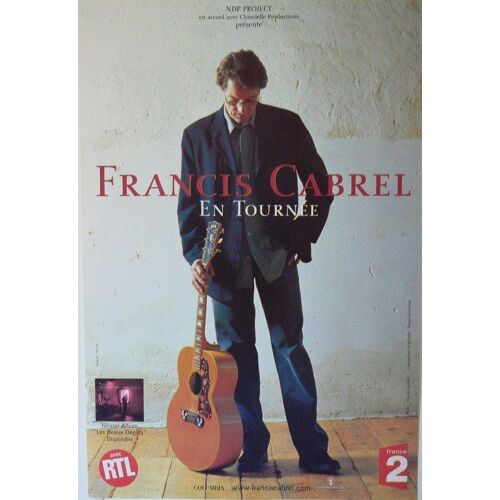 Cabrel Francis - Affiche Musique / Concert / Poster