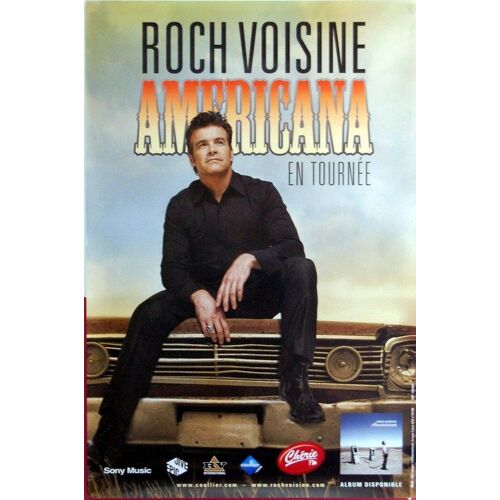 Roch Voisine - Americana - Affiche / Poster Envoi En Tube