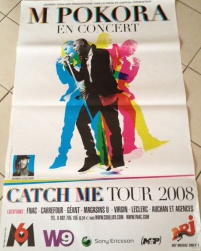 M Pokora - Catch Me Tour - Affiche / Poster Envoi En Tube