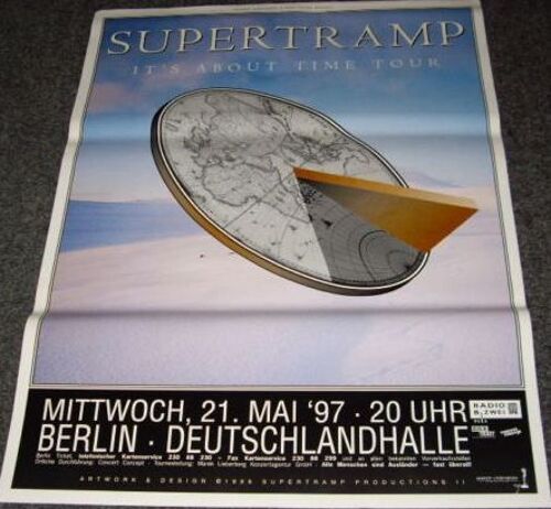 Supertramp - It's About Time Tour - Affiche / Poster Envoi En Tube