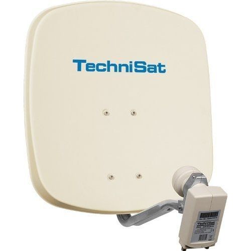 TECHNISAT - DIGIDISH 45 - PARABOLE EN ALUMINIUM AVEC FIXATION AZ/EL ET LNB TWIN - BEIGE