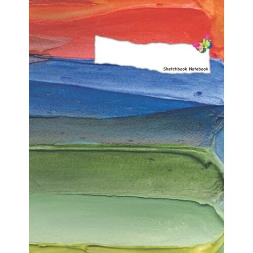 Sketchbook Notebook: A Note Book With Beautiful Art Cover And Blank, White Paper For Sketching, Writing, Drawing, Designing And Doodling. | Art Edition Acryl #1 | 100 Pages | 8.5 X 11