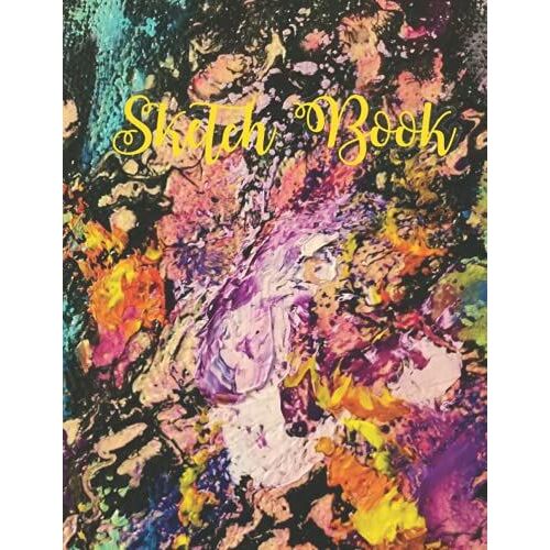 Sketch Book: Doodling Wide Papers |Drawing Pads For Kids | Blank White Pages For Art | Watercolor Cover