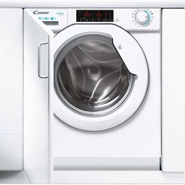 Machine à laver hublot Candy CBW 48TWME-S - intégré - Niche - 60x57x83 cm (lxpxh) - 58 litres - 8 kg - 1400 tours/min - blanc
