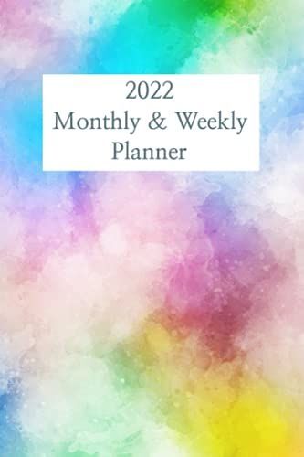 2022 Rainbow Cloud Planner - Daily Weekly Monthly: 6x9 Size Organizer