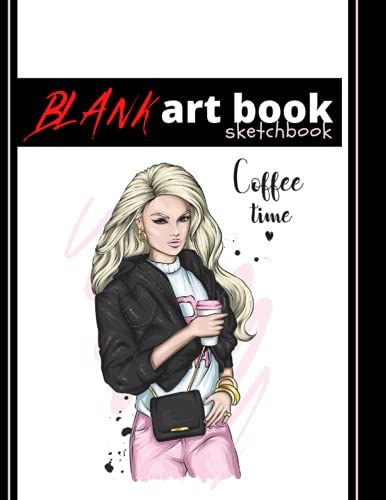Blank Art Book Sketchbook: Excellent 100 All Blank Framed White Pages. Perfect For Fashion Design, Drawing, Sketching, Doodling, Painting, And Tattooists.