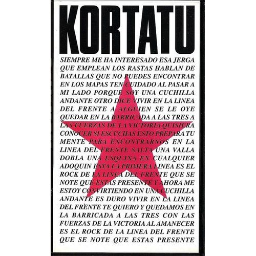 Kortatu - Azken Guda Dantza - K7 Vhs