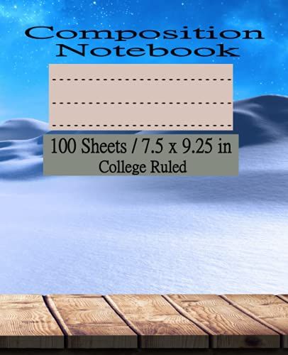 Composition Notebook: College Ruled 100 Sheets / 200 Pages