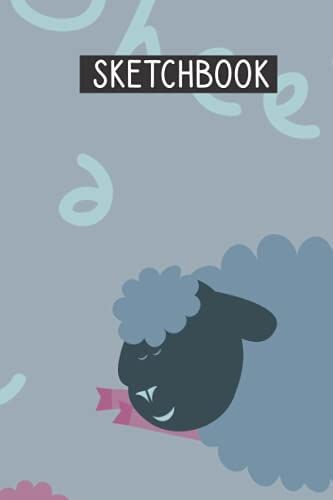 Sheep Sketchbook: Sketchbook 6x9 110 Page,No Bleed