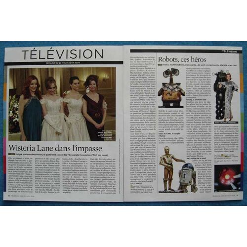 Télérama N°3058, Coupure De Presse: Marcia Cross, Dana Delany, Desperate Housewives