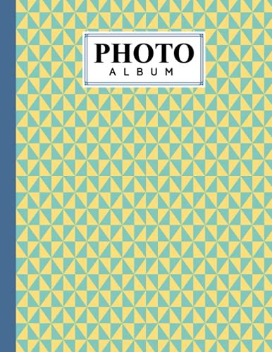 Photo Album: Album, Large Photo Albums With Writing Space Memo, Extra Large Capacity Picture Album, Family, Baby, Wedding, Travel Photo Book, 120 Pages | Triangle Cover By Alwine Werner