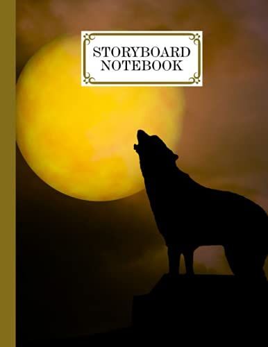 Storyboard Notebook: Cinema Notebooks For Cinema Artists With Wolf Cover / Notebook Sketchbook Template Panel Pages For Storytelling | Size 8.5" X 11" By Helmuth Dittrich