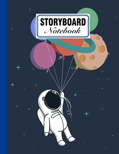 Storyboard Notebook: Cinema Notebooks For Cinema Artists / Notebook Sketchbook Template Panel Pages For Storytelling | Layouts: 120 Pages With Size 8.5" X 11" | Space Childish Cover By Milan Jordan
