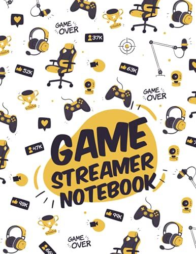 Notebook: Beautiful, Nice And Funny Notebook With Cute Video Game Controllers Icon For Young People And Children, Blank Lined Notebook, 110 Pages, Size 8.5"X"11.
