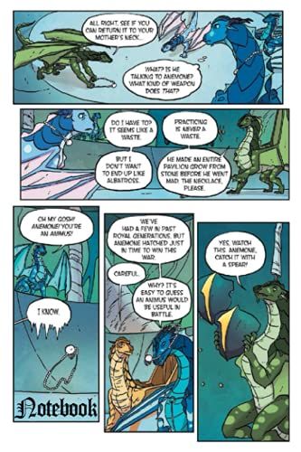 Notebook - Oh My Gosh, Anemone You Re An Animus: Journal_6in X 9in X 114 Pages White Paper Blank Journal With Black Cover Perfect Size